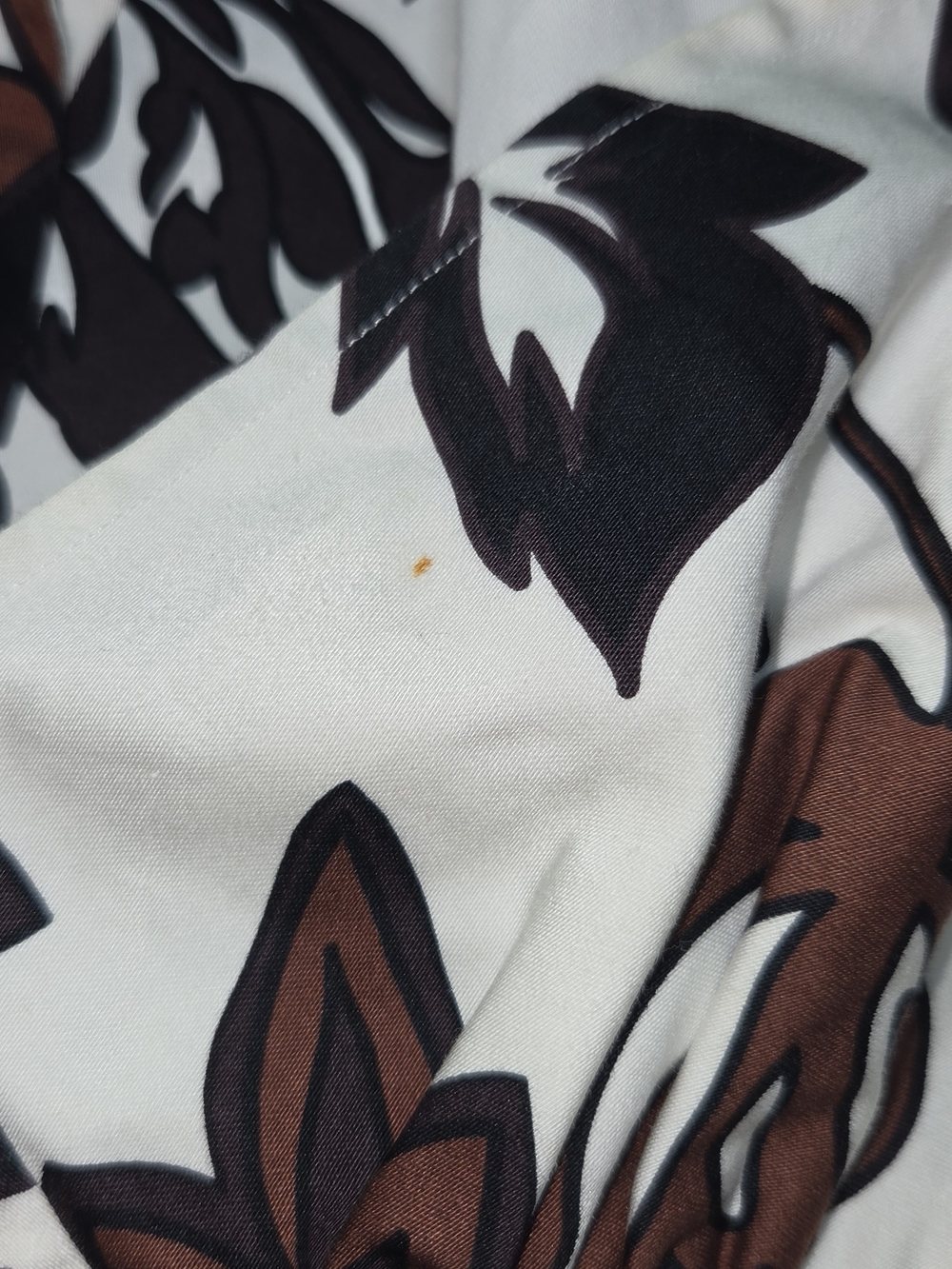 a.n.a Cream Midi Dress with Brown Floral Print - Picture 12 of 13